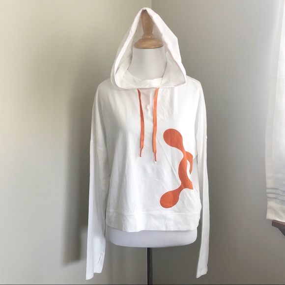branded cropped hoodie